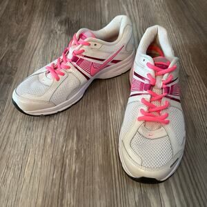 NIKE‎ DART 580427-100 White Pink Lace Up RUNNING WALKING SNEAKER Shoes Women’s 8